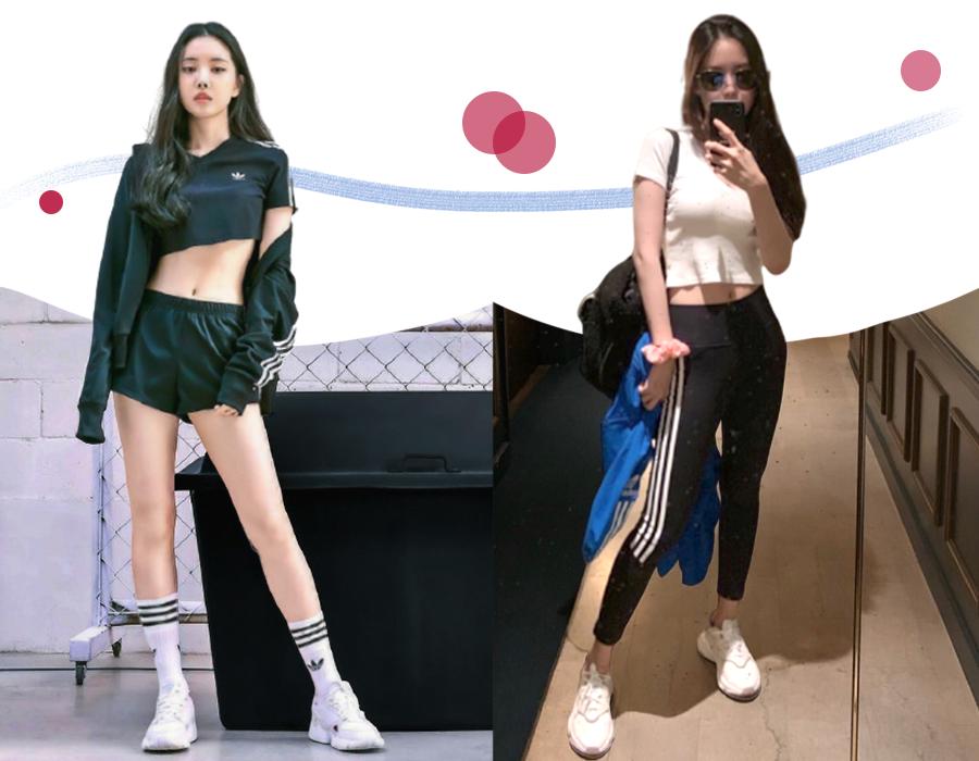 女团身材马甲线,女团腿马甲线