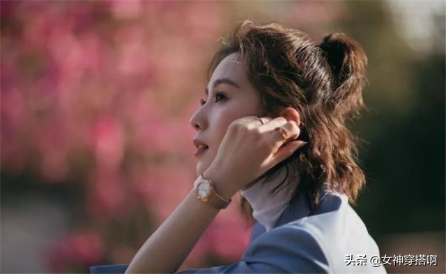 高马尾扎发减龄,可爱又显脸小的半扎发