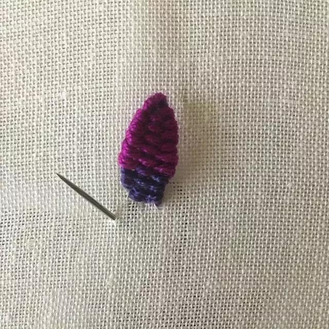 刺绣教程4种简单的小花图案,精美的立体花朵刺绣教程