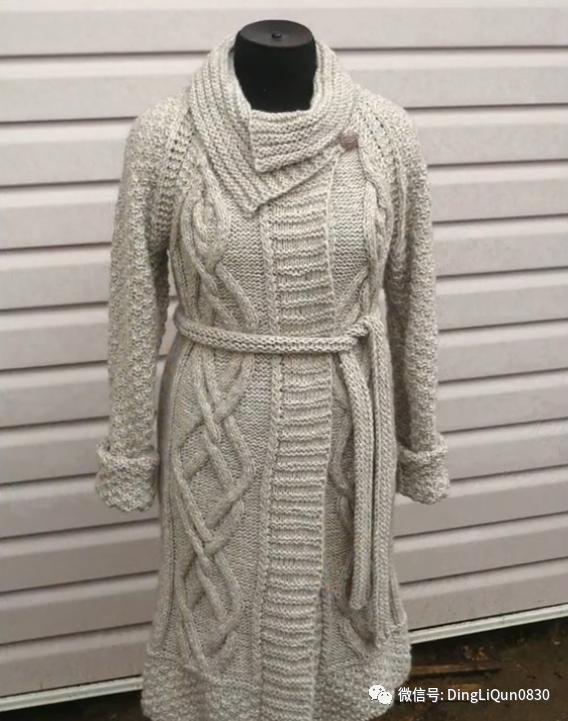 春秋针织女装长款开衫外套,加肥加大针织开衫外套长款