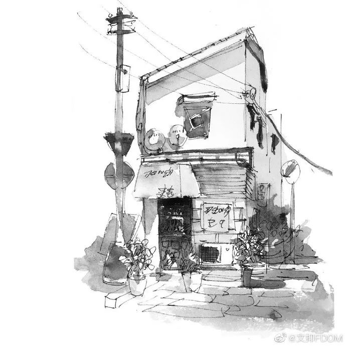 淡彩钢笔画技法,钢笔淡彩画基本知识