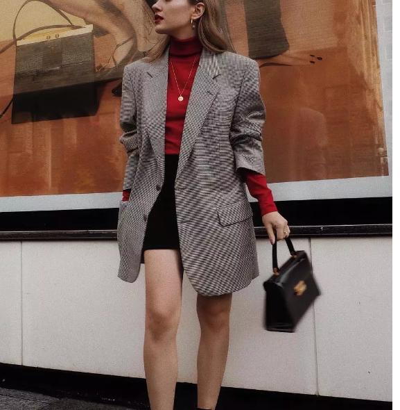 冬季西装外套女小个子,小个子怎么也可以穿xl的西装外套