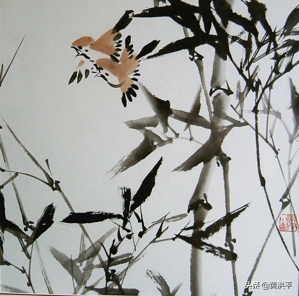 写意墨竹作品欣赏,墨竹画法简单作品