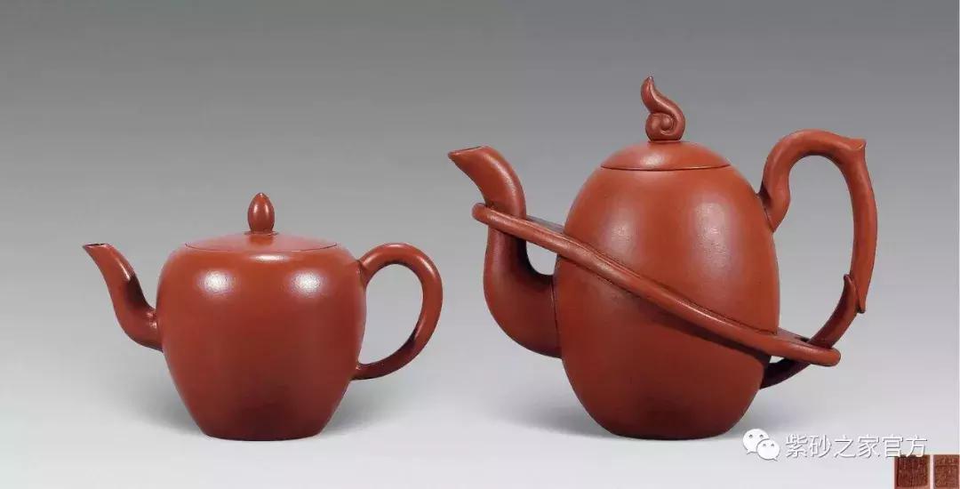 重器官窑瓷器图片大全,古董名家竹形紫砂名壶欣赏