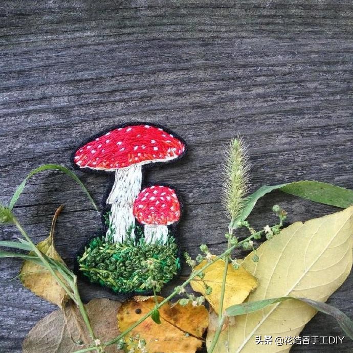 怎么学刺绣教程简单易学,刺绣技巧叶子的刺绣针法