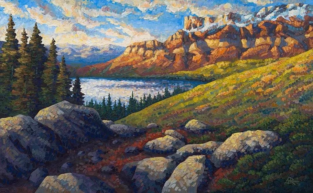 唯美壮丽的印象派风景油画,意境优美的古典风景油画欣赏