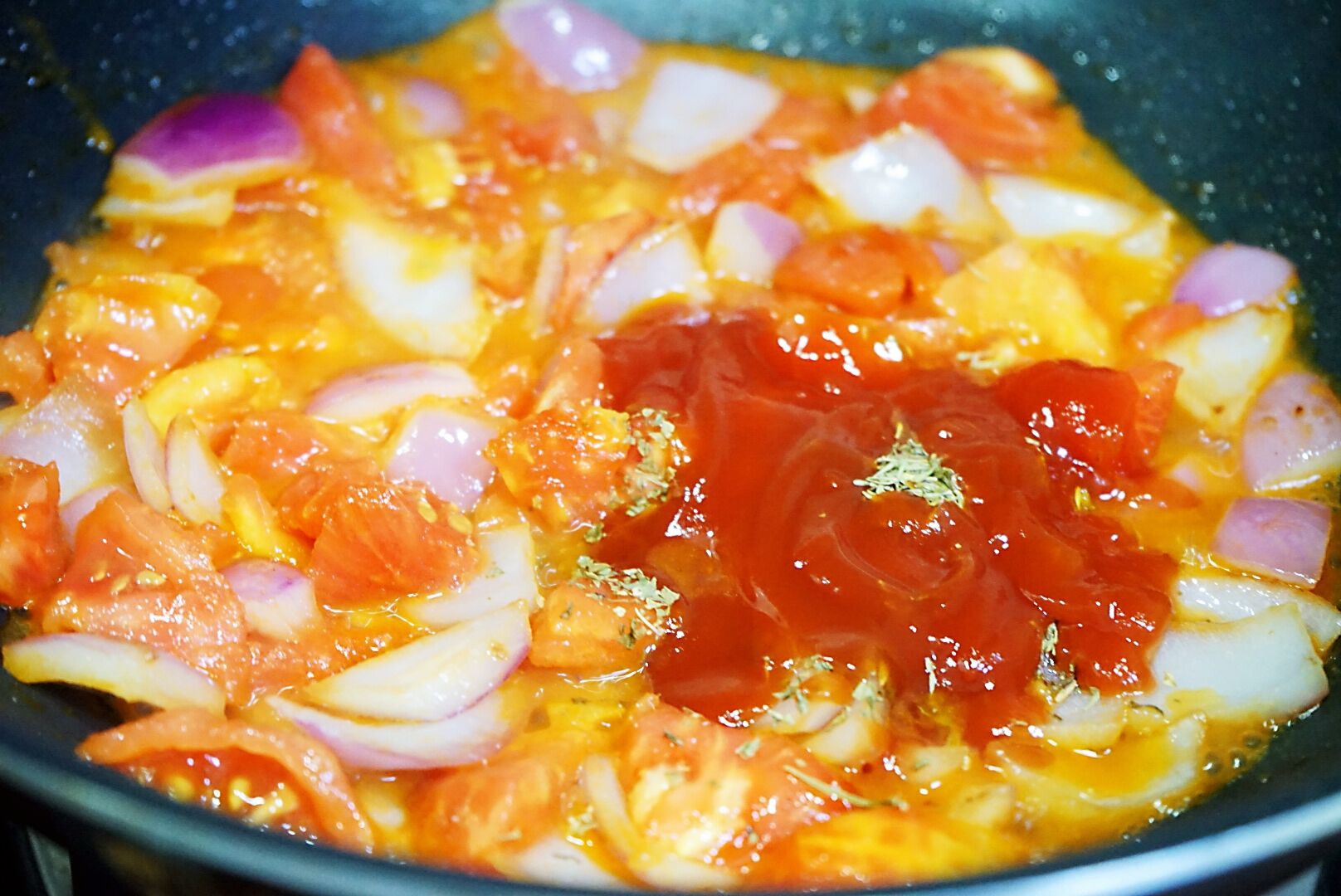 减脂茄汁焖面的做法,超浓郁番茄意面