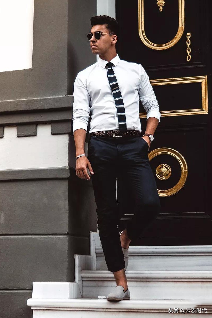 男士时尚简约双扣腰带,腰带男简约潮流时尚