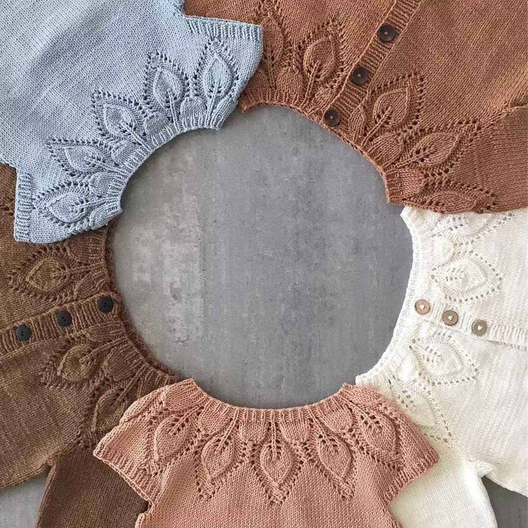 超漂亮宝宝连体衣编织教程,编织简单温暖的宝宝衣服中文版