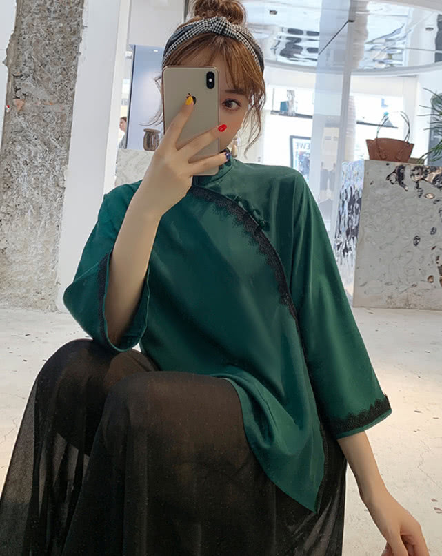 日常复古风唐装,唐装中国风女装时髦