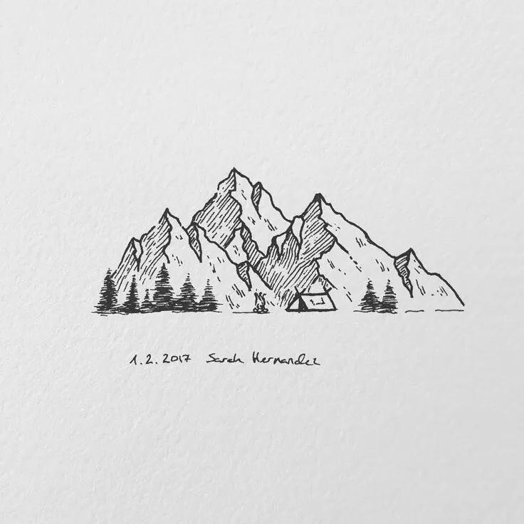 大山怎么画的又简单又好看,大山怎么画用简单的方法