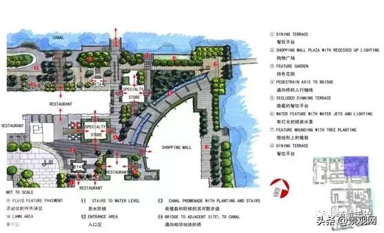 园林闸坝景观设计案例分析,茶楼户外园林景观设计案例