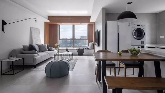 简约灰色地砖配什么沙发,简约的灰色地砖贴得真好看