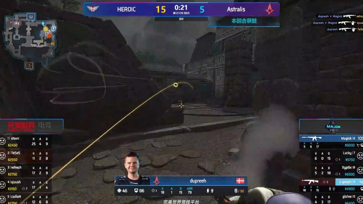csgo胜者组决赛g2打小蜜蜂,csgo18年a队