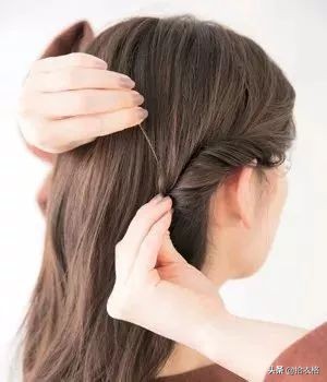中长发发型刘海扎法,侧编短刘海的扎法100种