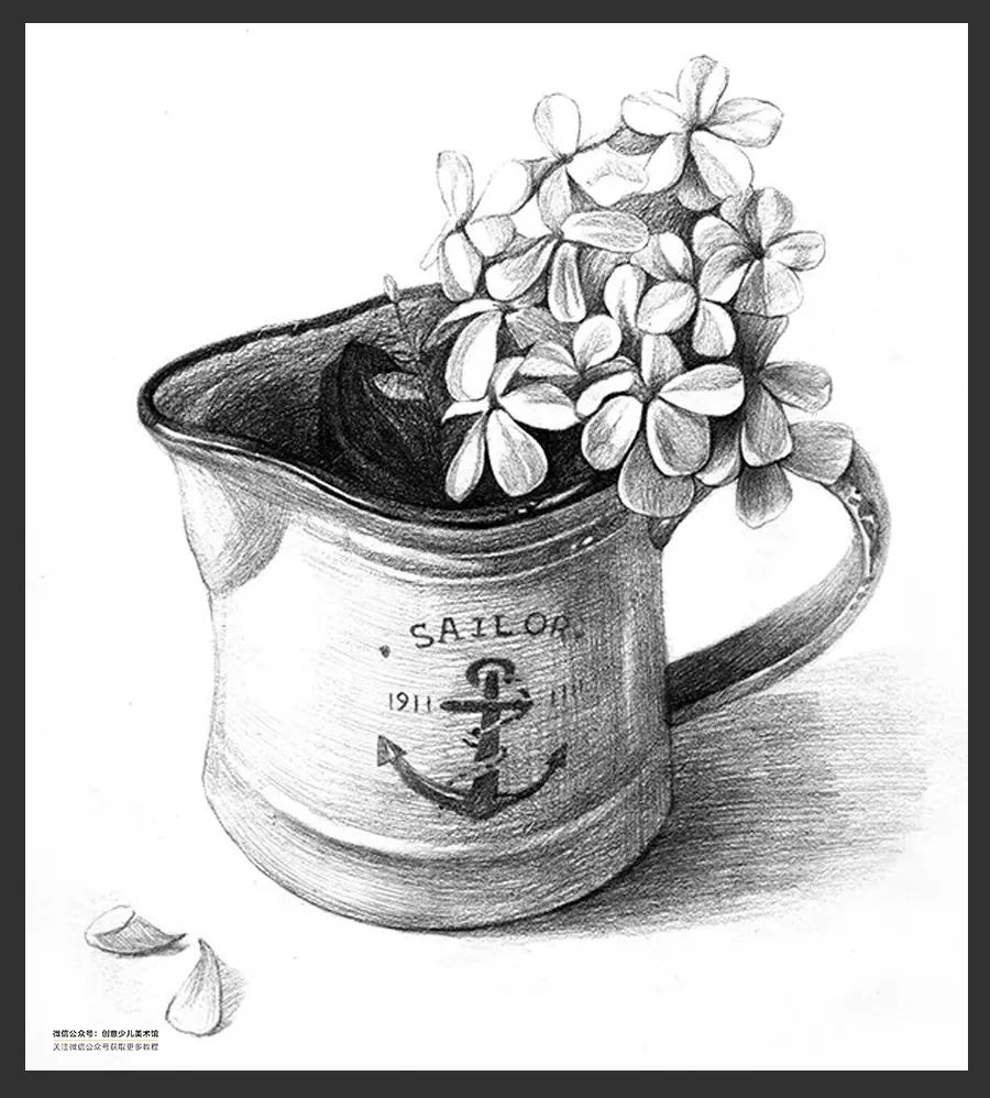 素描绘画素材9-12岁,素描基础绘画教程创意素描