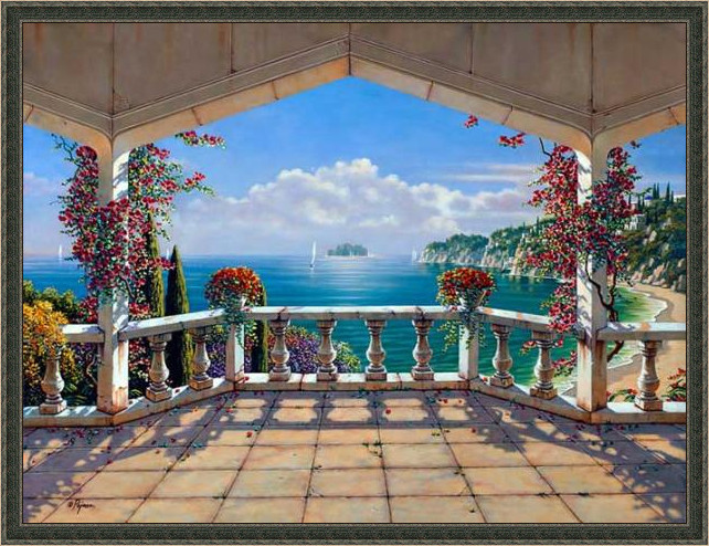 数字油画诗情画意,法国画家笔下的风景油画真明媚