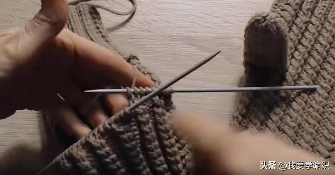 织半指手套的教程,织手套冬女款教程