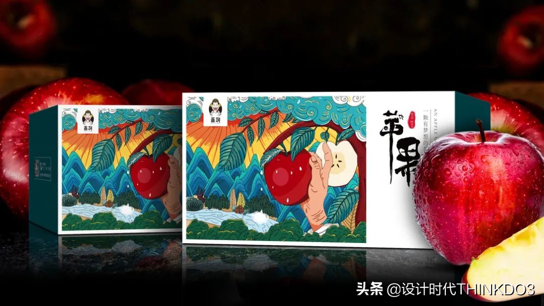 水果礼盒包装设计,水果创意包装礼盒设计