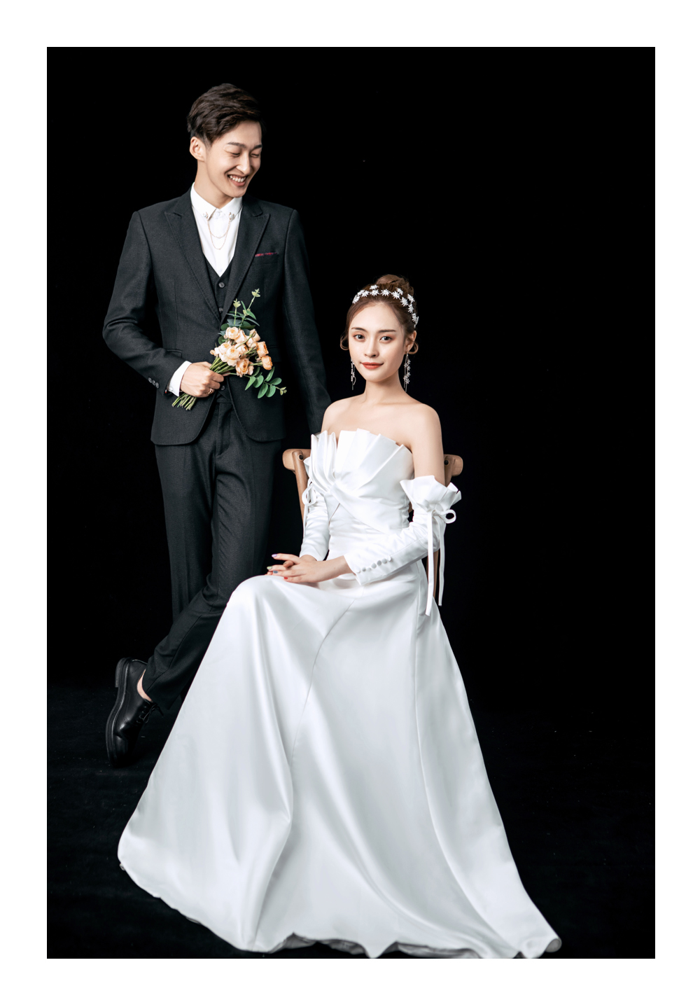 拍摄婚纱照选衣服技巧,拍婚纱照选服装的技巧