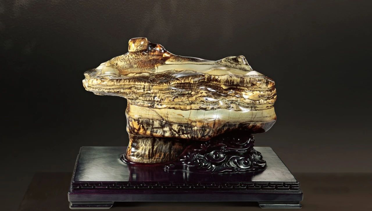 难得一见的赏石,福禄寿赏石