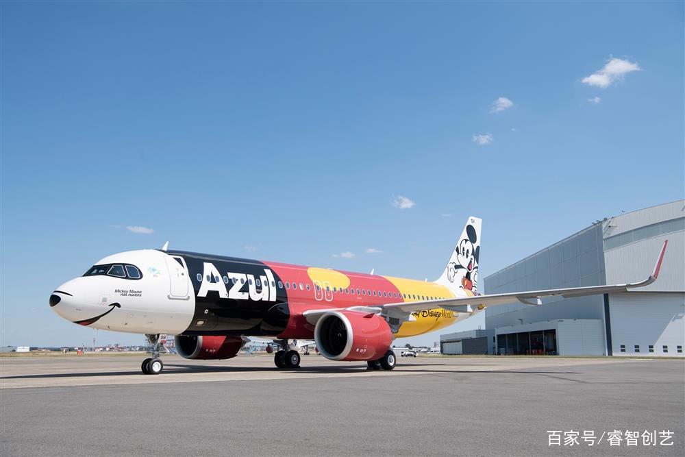 米奇*天升**，伴你翱翔——巴西Azul航空推MickeyMouse彩绘机
