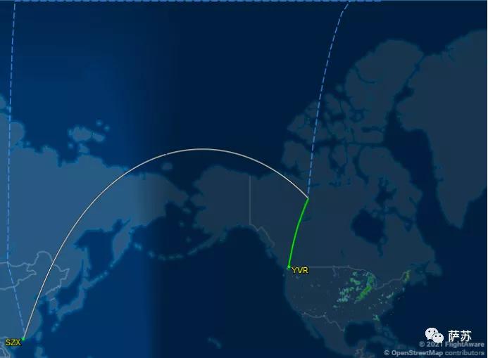 直击孟晚舟归航航线,中国怎么保障孟晚舟飞行安全