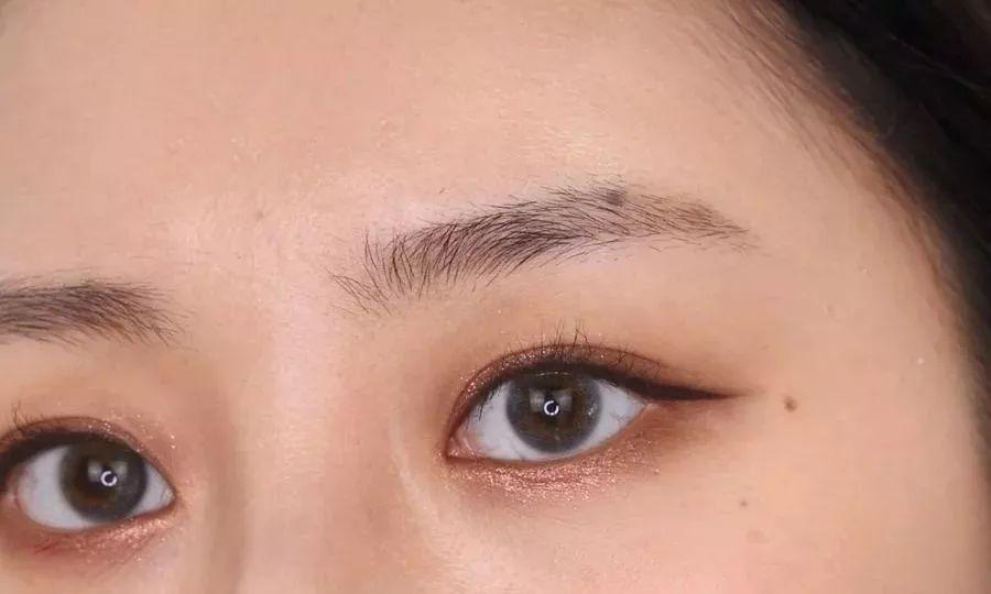 野生眉一年后真实效果眉毛的画法,新手眉毛画法教程八字眉