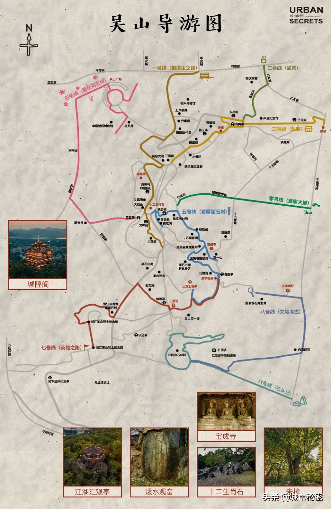 吴山和城隍山,城隍山吴山