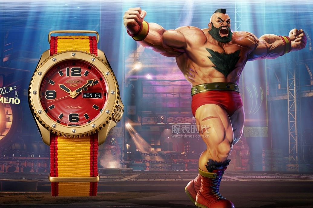 精工5号街霸机械表什么表带好看,精工5号黑红款