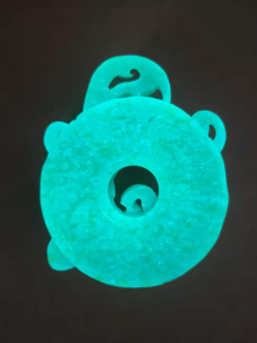 战国阴刻线龙凤纹玉璧图片,高古谷纹玉璧配饰图片