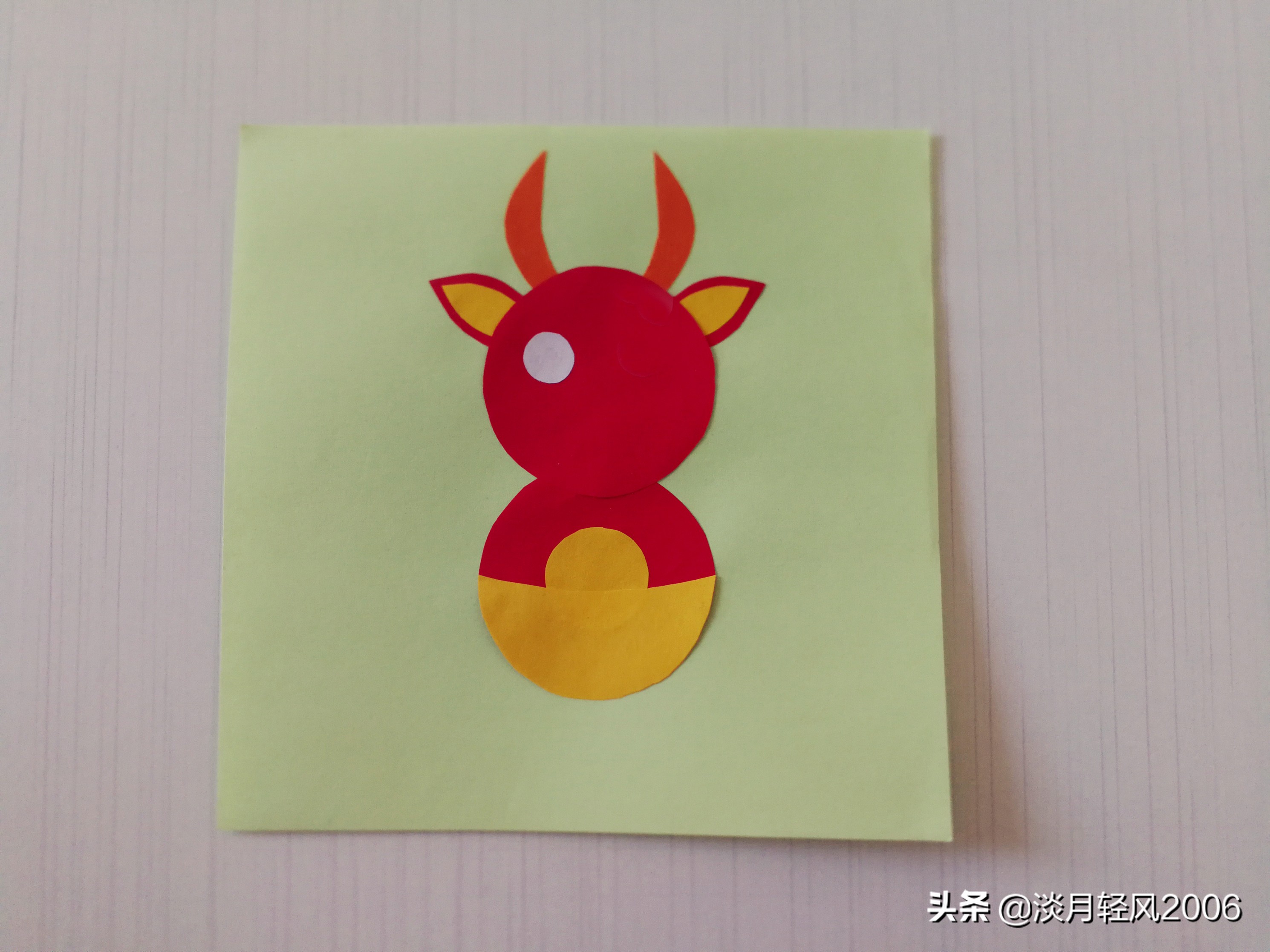 新年贺卡手工2021牛年,2021年牛年贺卡