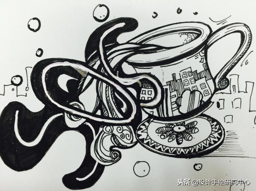 有趣的创意素描图片,素描艺术的创意