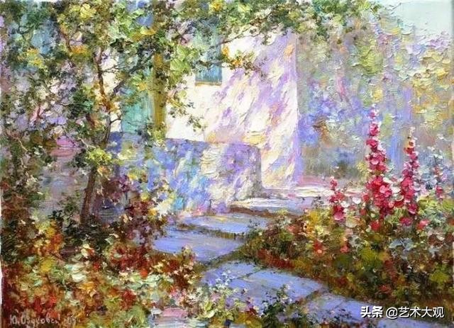 俄罗斯画家风景油画作品选集,尤里奥布霍夫人物画