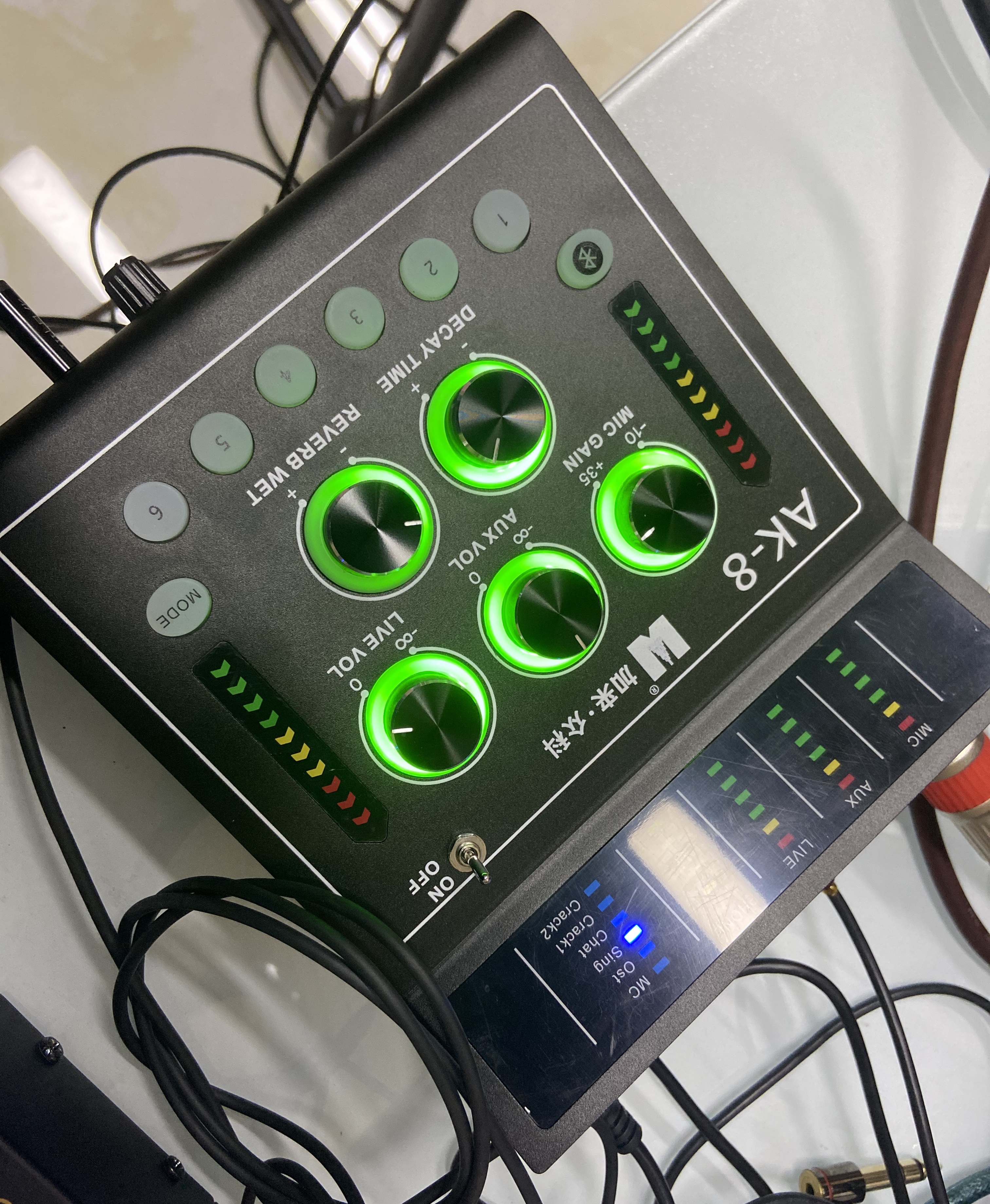 加来众科ak8pro声卡怎么连接音响,加来众科ak8pro声卡直播效果