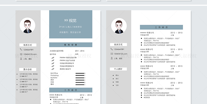 干货精选上百套求职简历模板,可以免费使用各种模板的个人简历