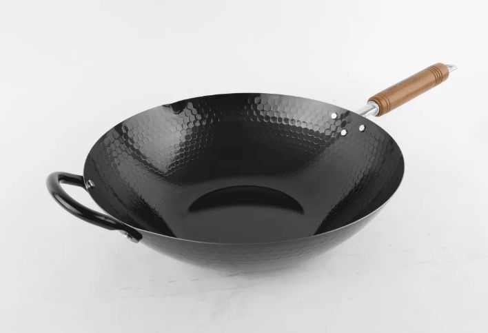 纯手工热锻铁锅,日本高纯度铁锅和精钢区别