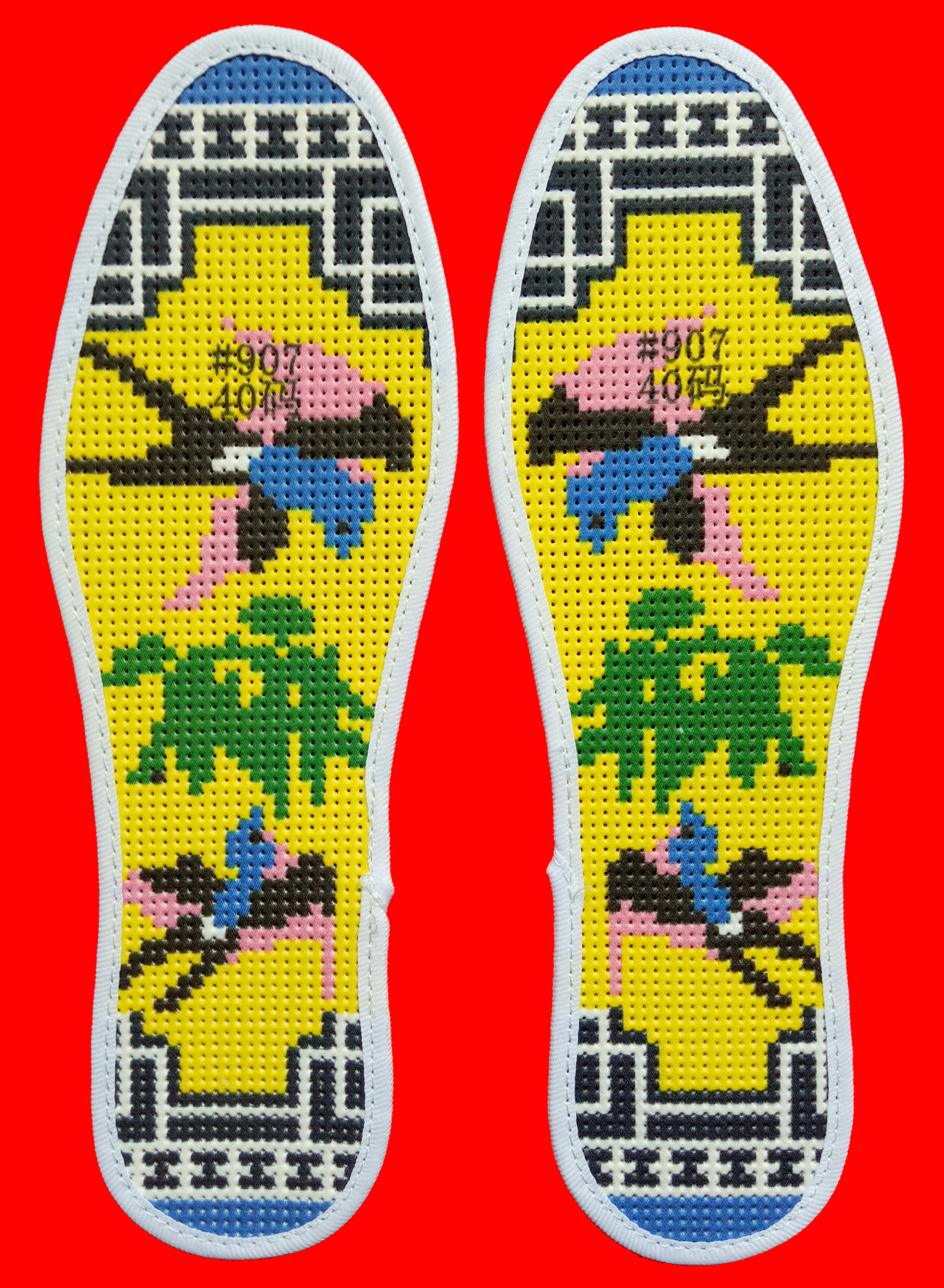 鞋垫表达的情感,吉祥如意绣花的鞋垫