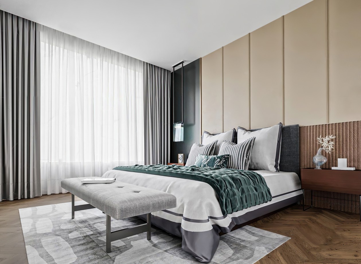 济南万科翡翠公园132平装修效果图,济南金科东方博翠170装修效果图