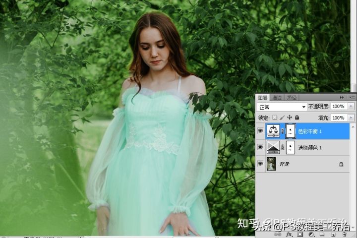 ps可选颜色与色彩平衡的区别,在ps中对色彩平衡命令的描述