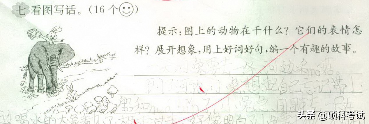 语文看图写话二年级练习题,一年级语文看图写话专项练习题