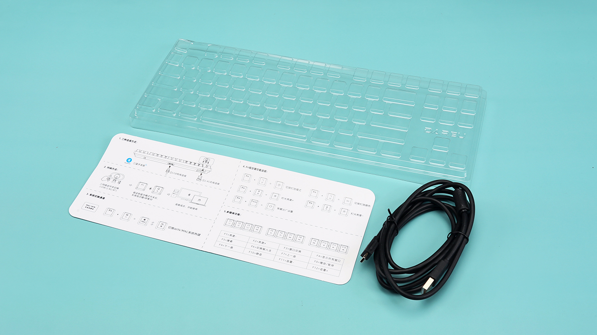 达尔优a87天空轴键盘整体图片,达尔优键盘a87pro买哪款好