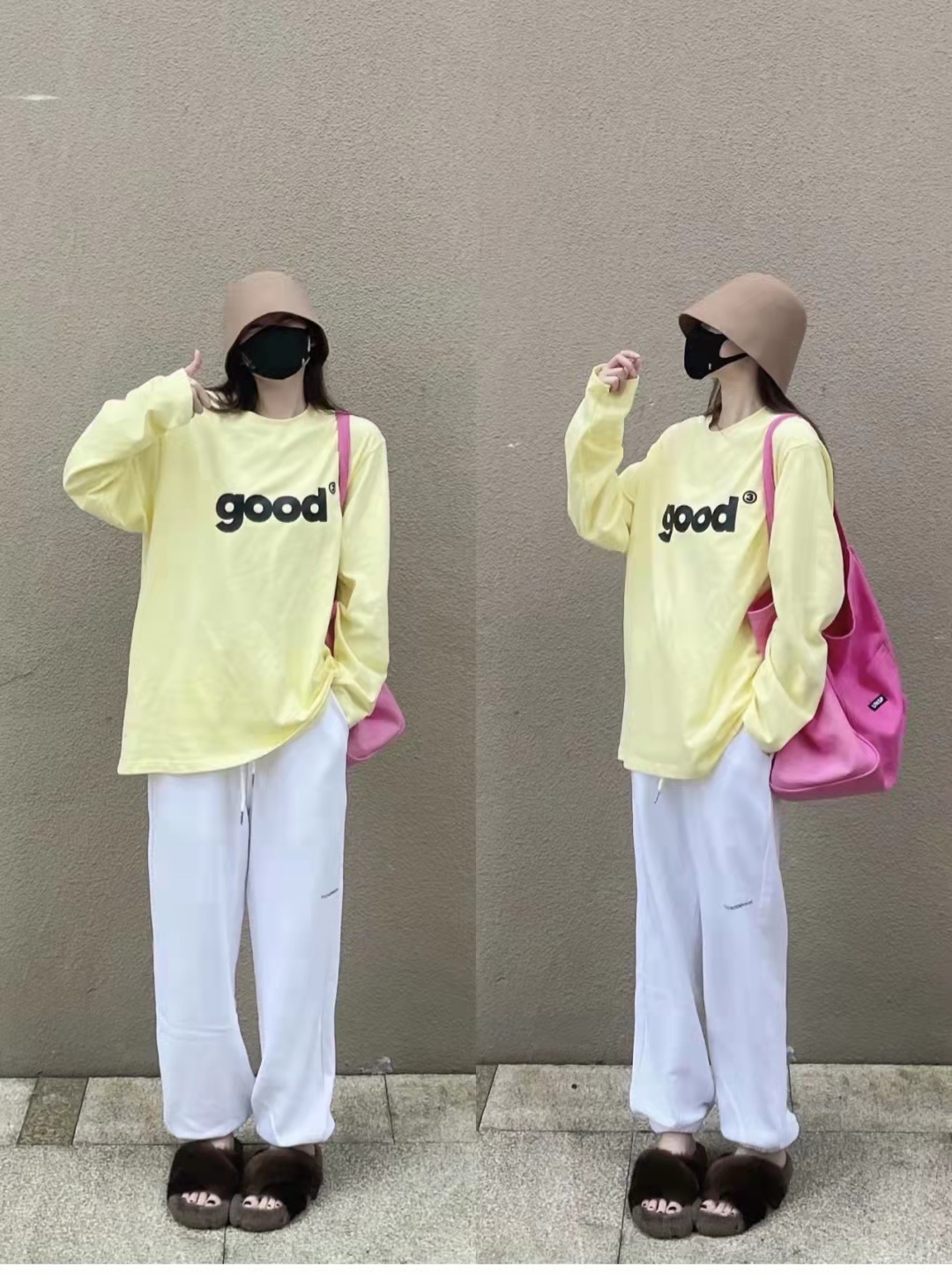 秋天白色裤子配什么颜色上衣好看