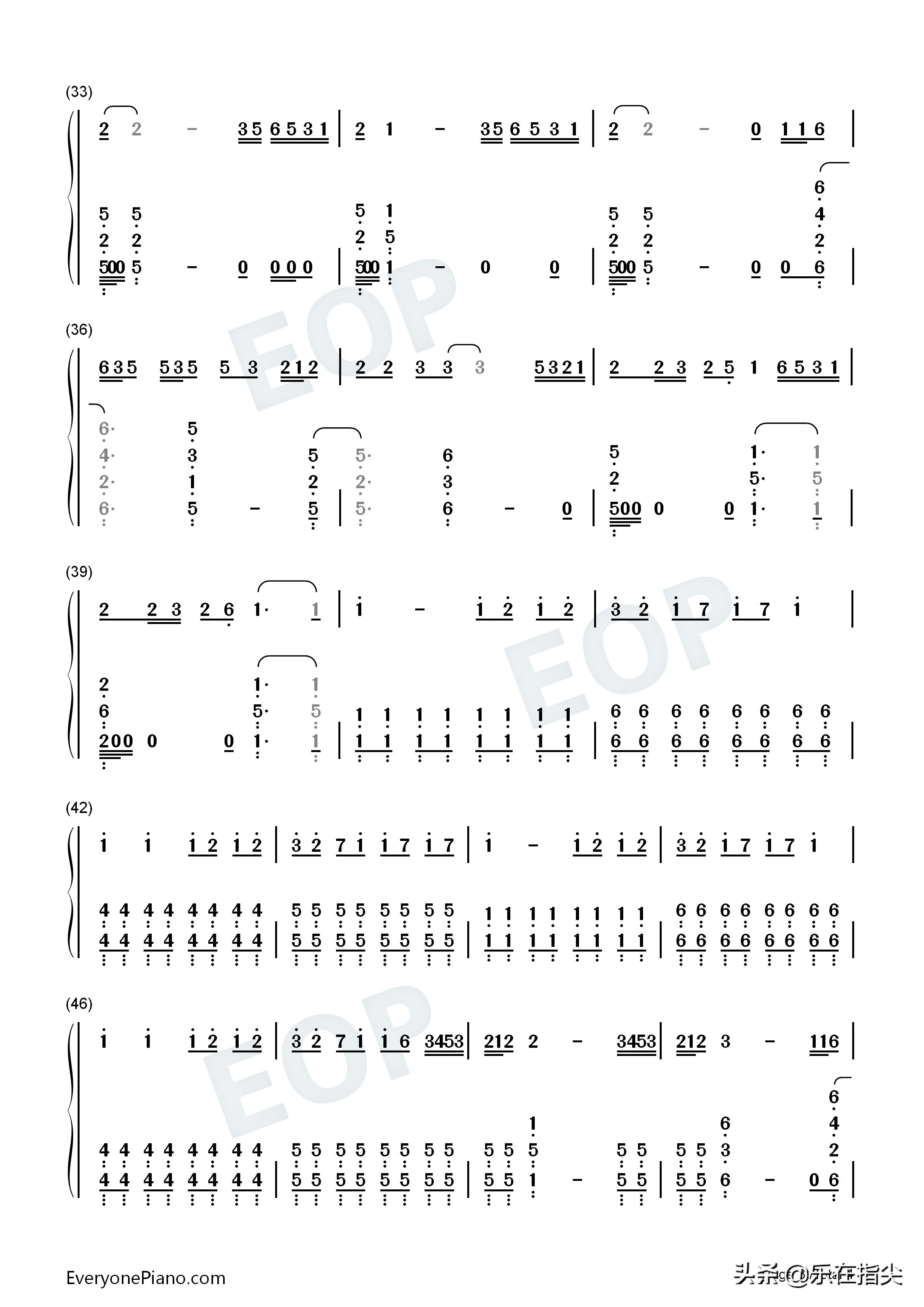JesusInLA-简谱五线谱钢琴谱电子琴谱