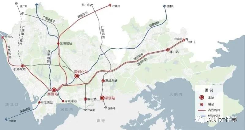 赣深高铁深圳站建在哪里,深圳西丽高铁枢纽站规划