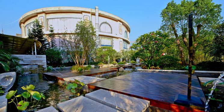 100个平方别墅花园布局图,13个空间的豪宅别墅