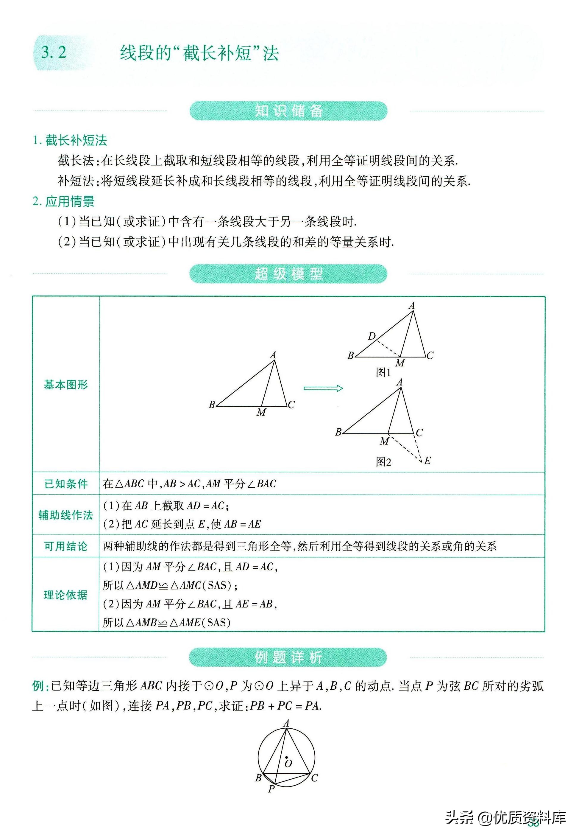 初中数学几何辅助线技巧大全干货,初中数学几何辅助线技巧讲解