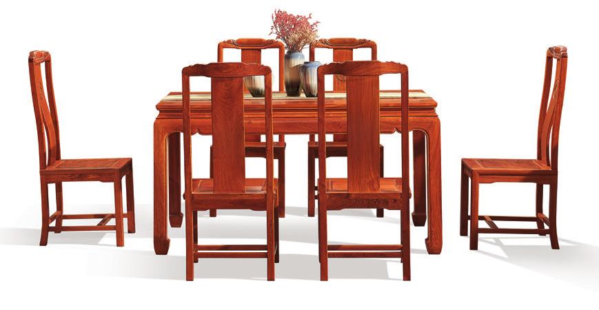 红木餐桌高端大气上档次,红木餐桌的方圆之道