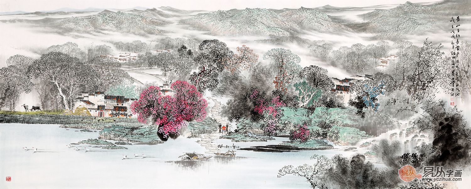 墙上装饰画复古风,墙面装饰画高级感效果