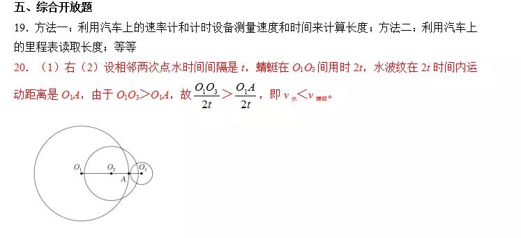 《知识与能力训练·物理八年级上》第一章机械运动（含答案）